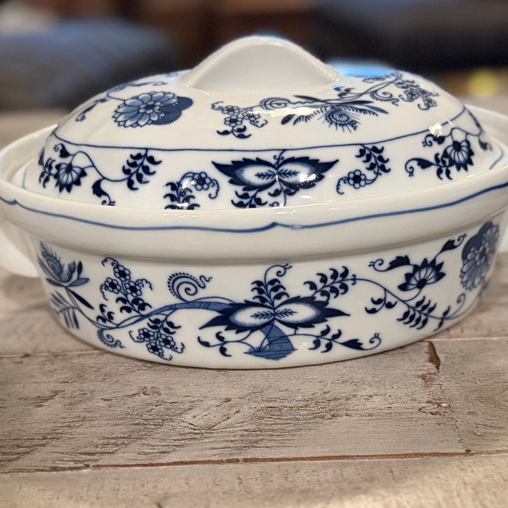 Blue Danube China Oval Casserole Dish